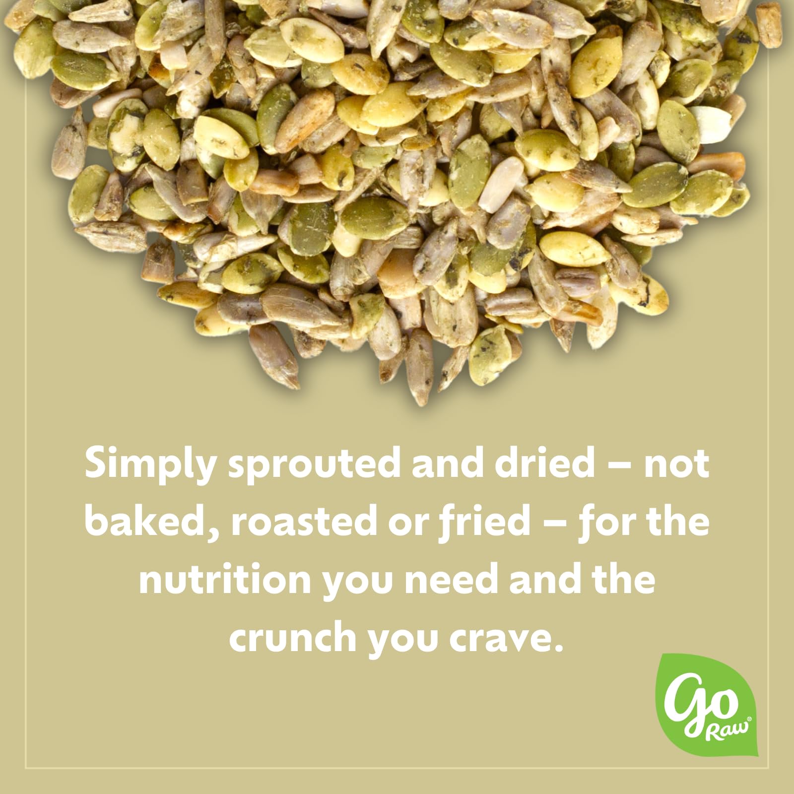 Go Raw Sprouted Seed Mix adds crunch to salads.