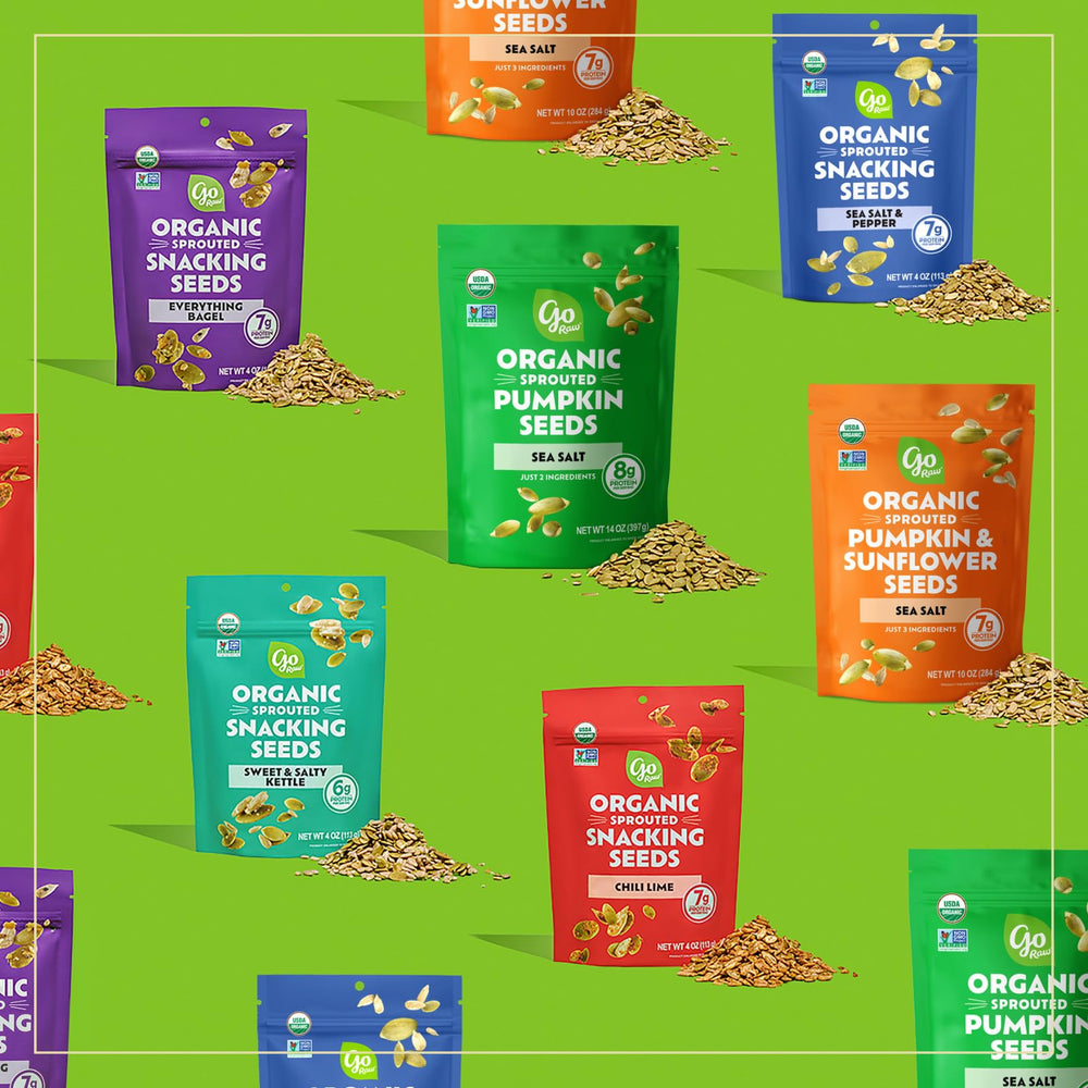 Packaging may vary for Go Raw sprouted seed mix.