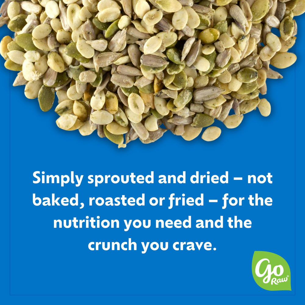 Go Raw sprouted seeds snack on the go, portable and satisfying.
