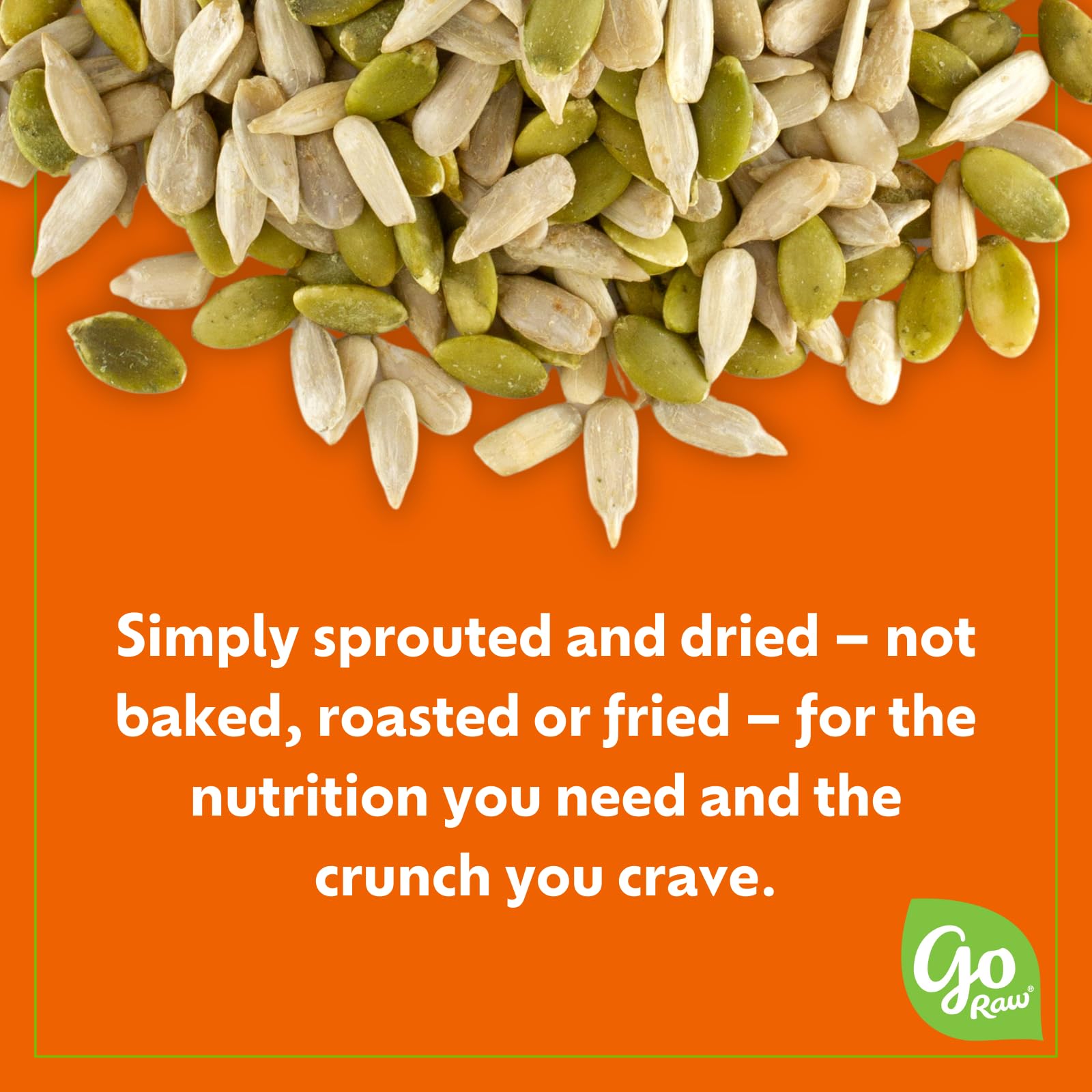 Go Raw sprouted seeds trail-mix idea for versatile topping.