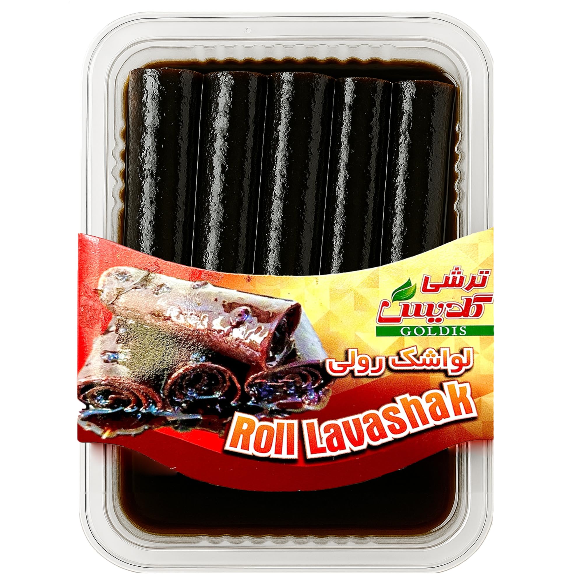 GOALDEES Lavashak display highlighting authentic Persian Halal snack