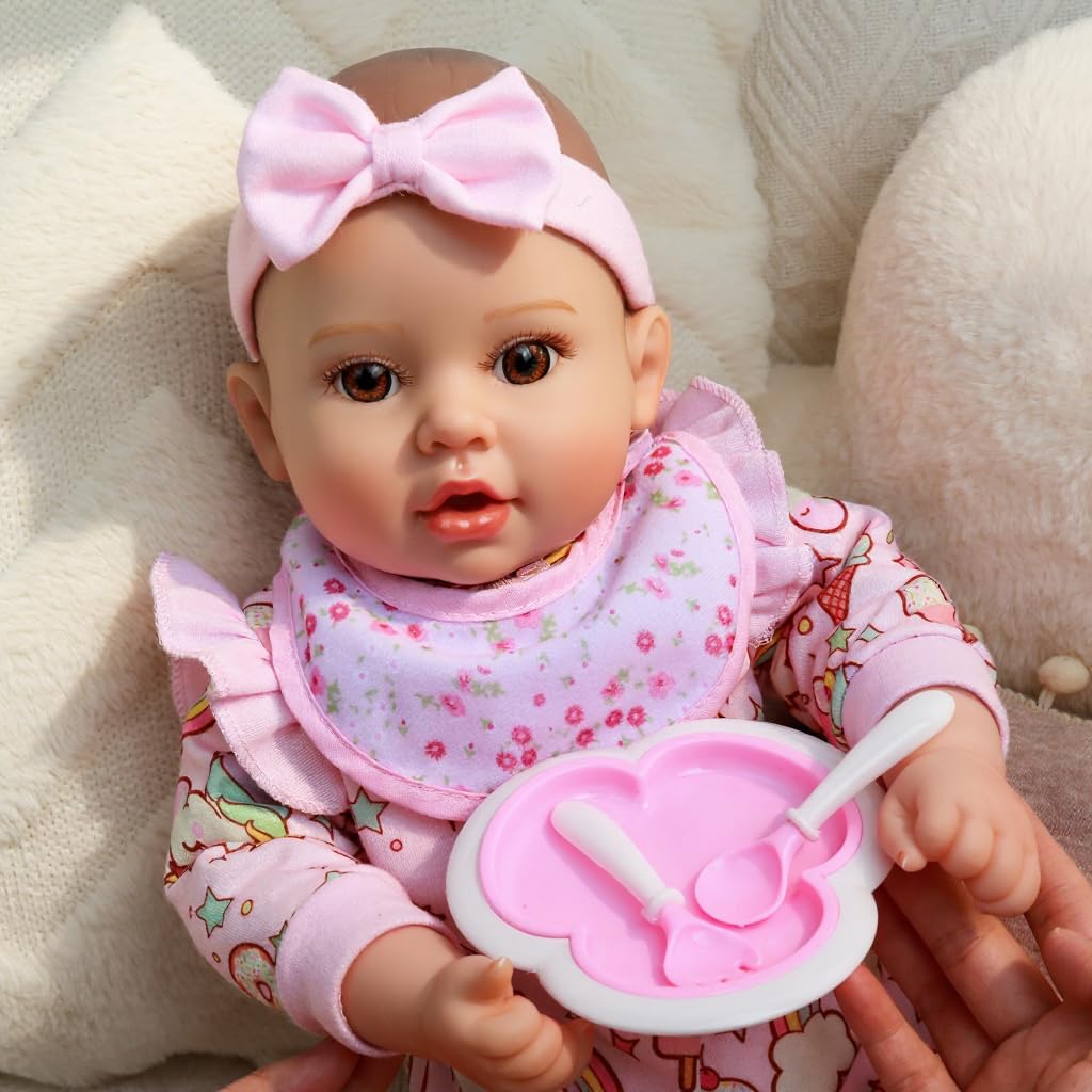 GOAROY awake newborn face with lashes inspires realistic nurturing scenes