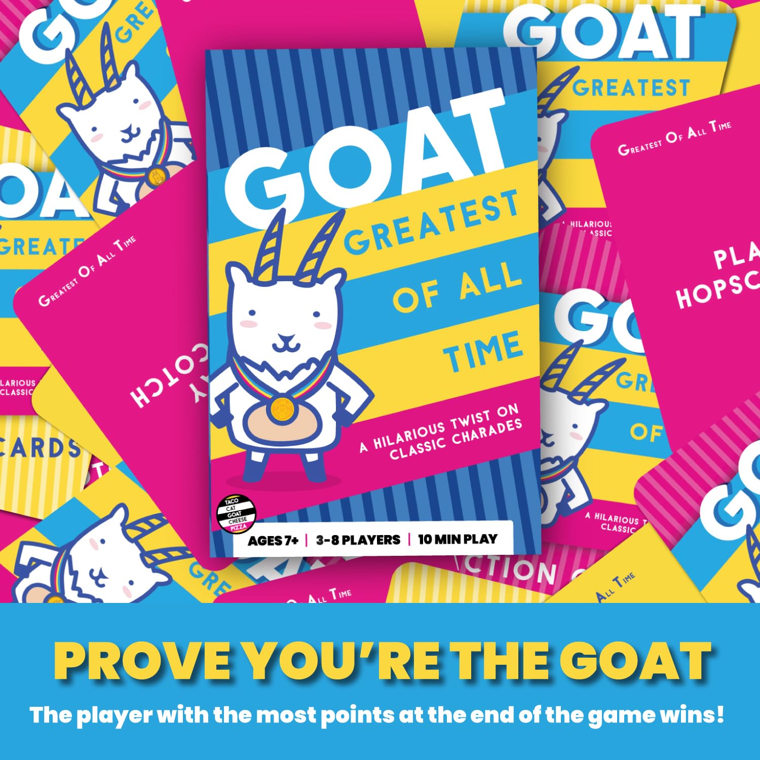 GOAT quick-to-learn: fast setup for busy game nights