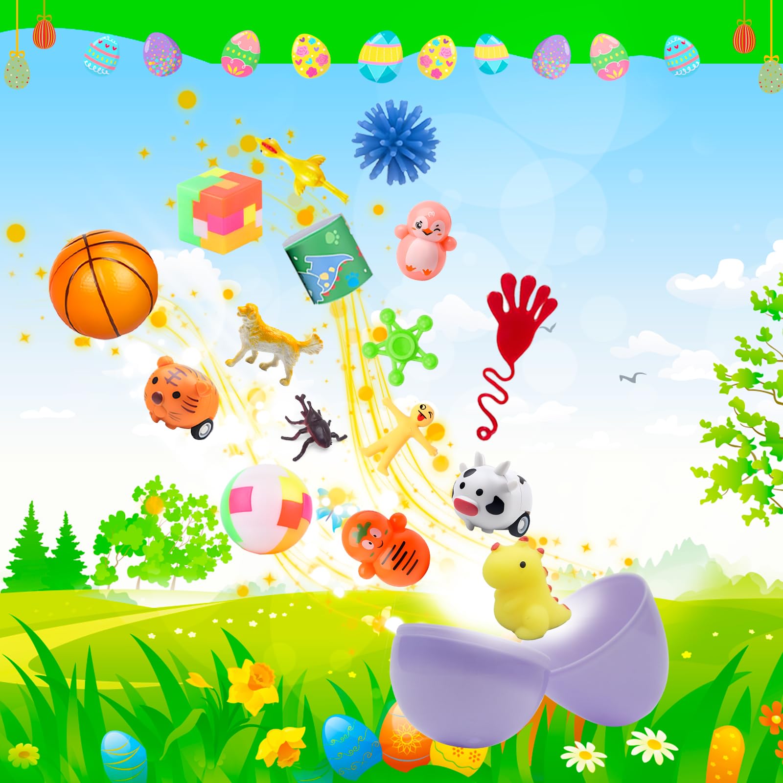 GOAUS small toy prizes for Easter eggs and rewards.