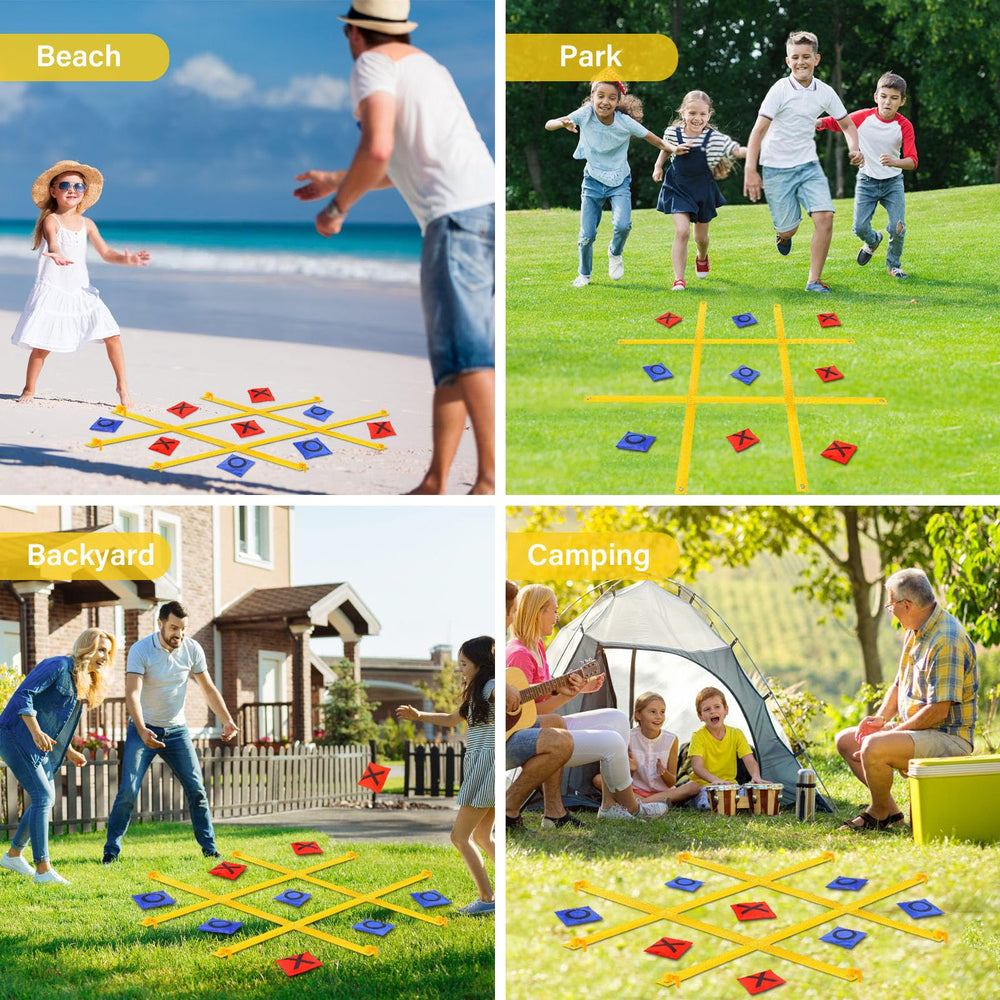 GoBene giant tic tac toe 4ft square play area for big-screen interaction.
