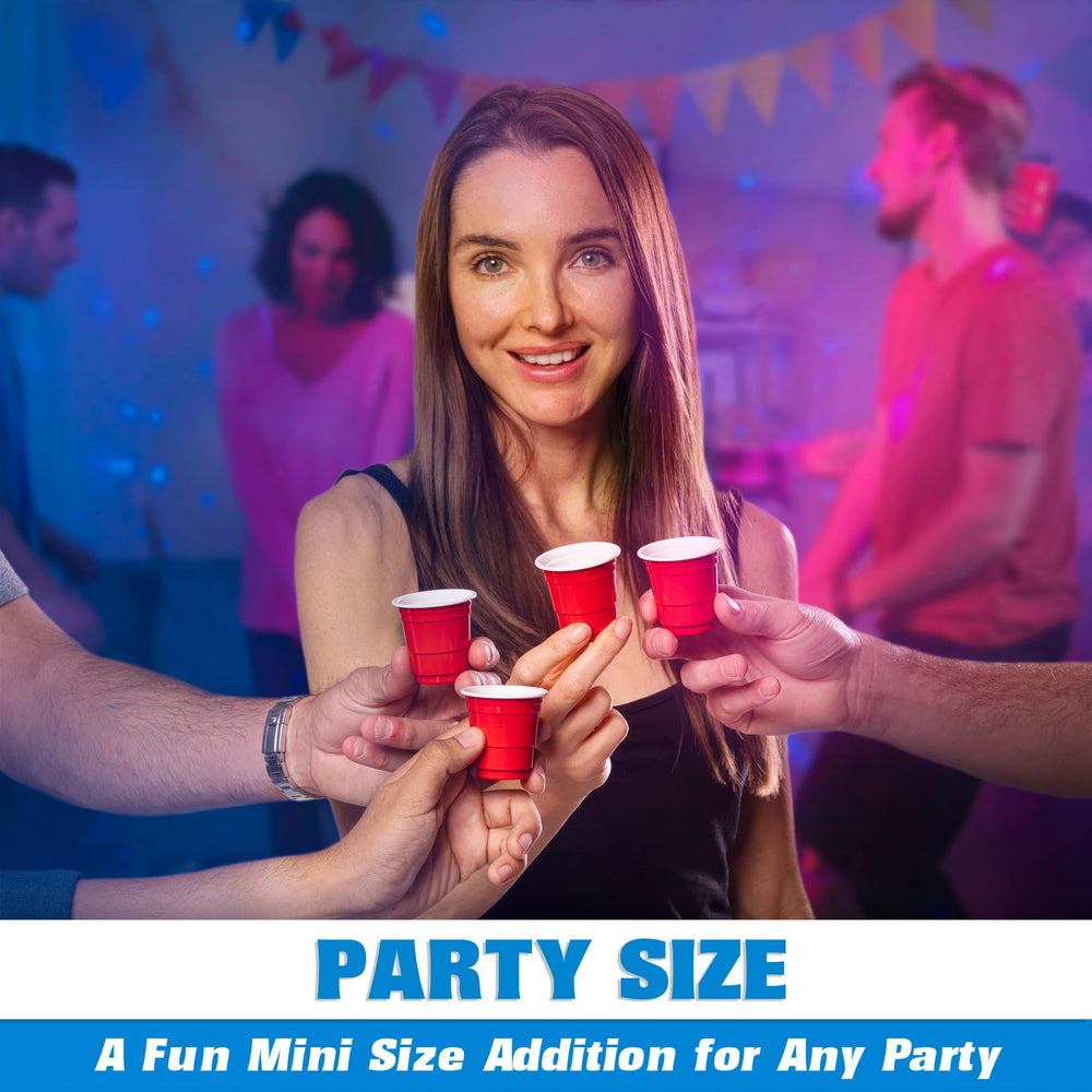GoBig durable PS plastic shot cups provide sturdy, safe party servings.