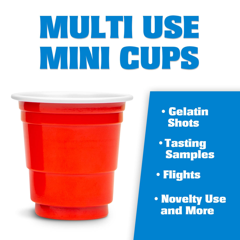 GoBig mini 2 oz cups ideal for gelatin shots and quick pours.
