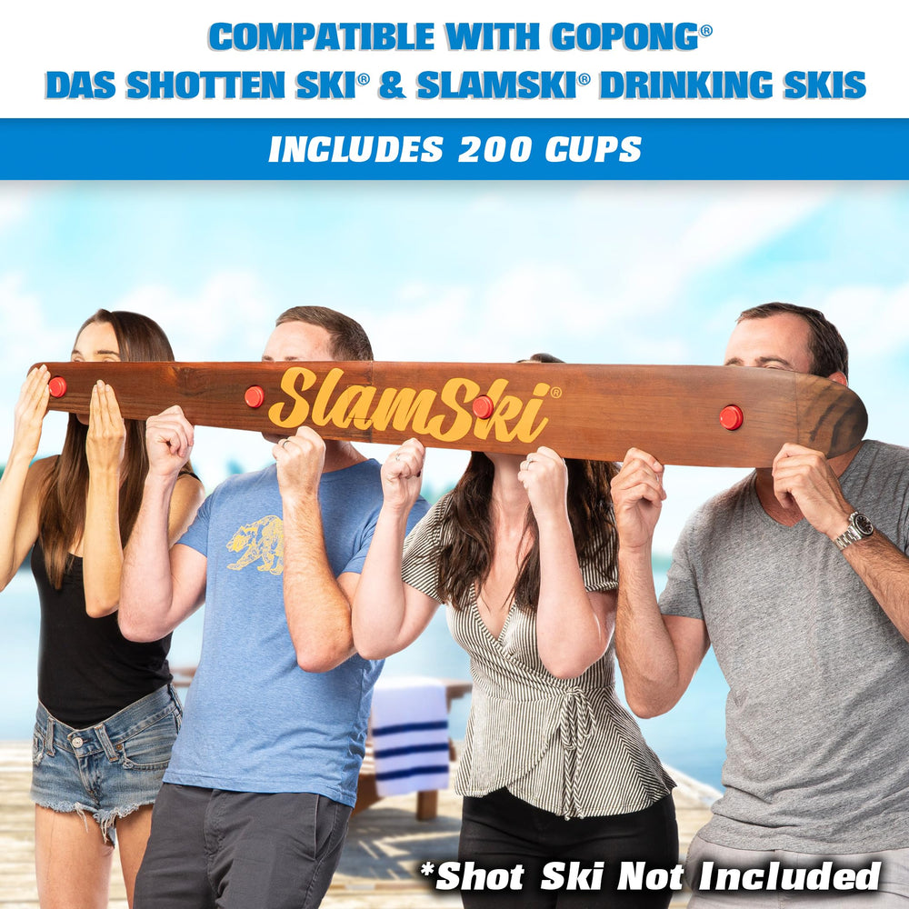 GoBig safe alternative to glass shot cups reduces chips and breaks.
