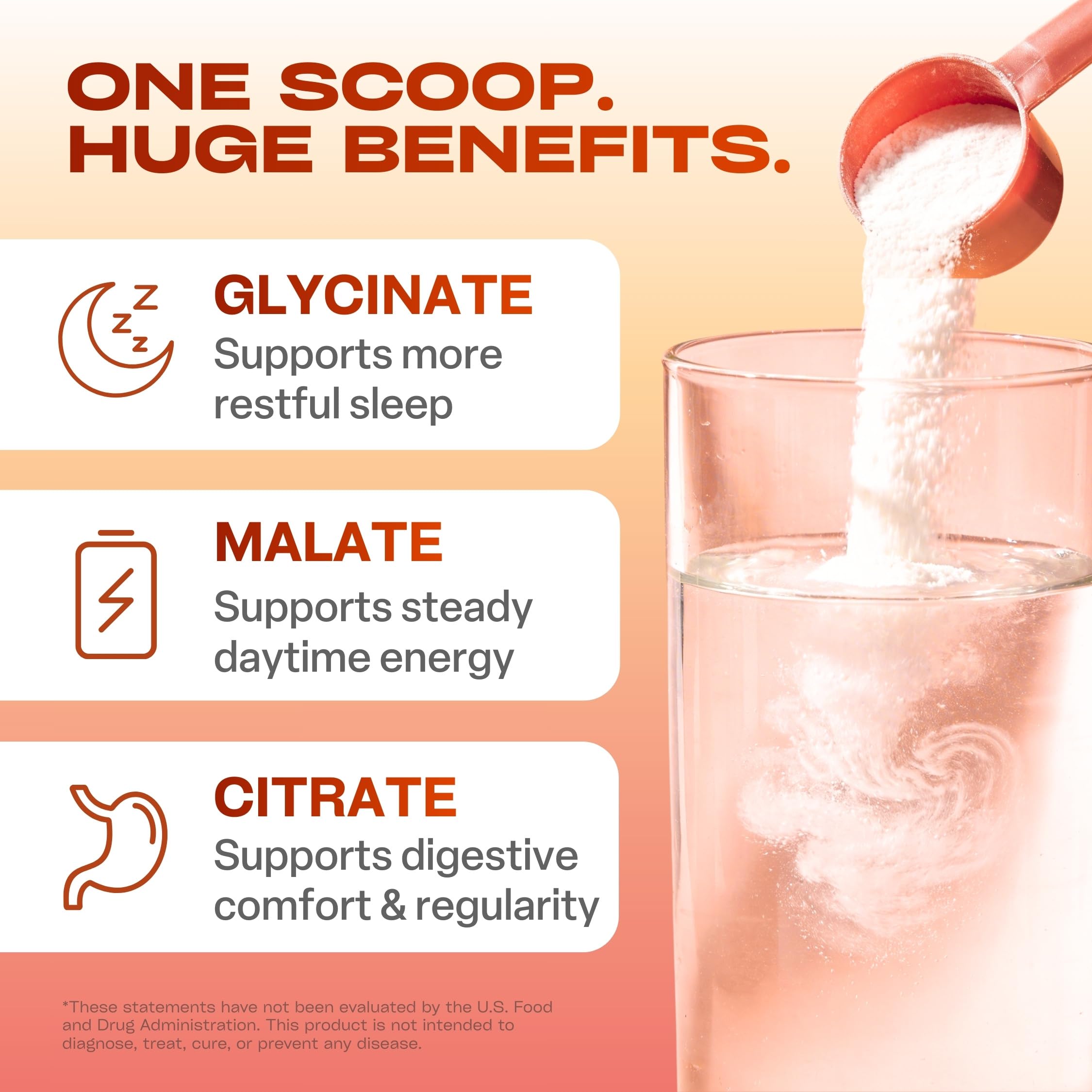 GoBiotix powder dissolving in water demonstrates quick mixability for a peach tea option.