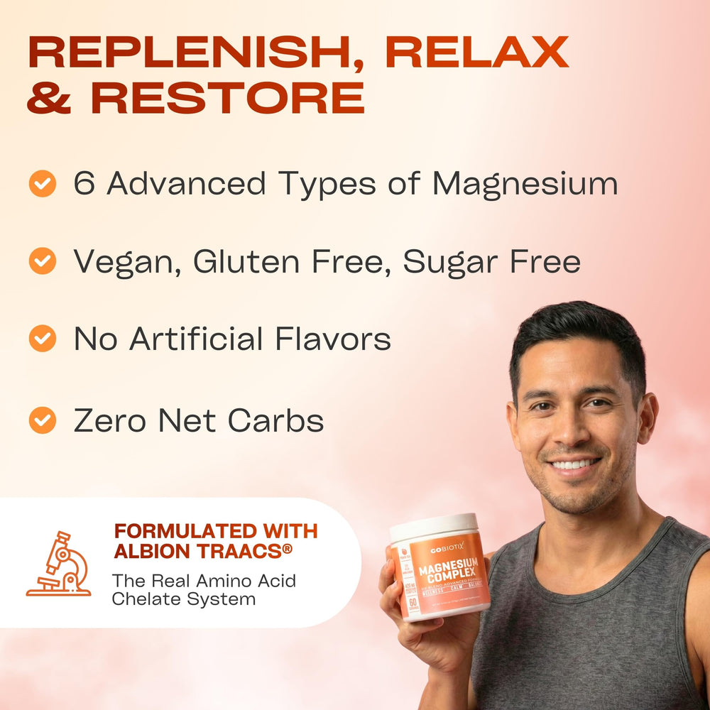 GoBiotix powder label close-up highlights clean, non-GMO ingredients.