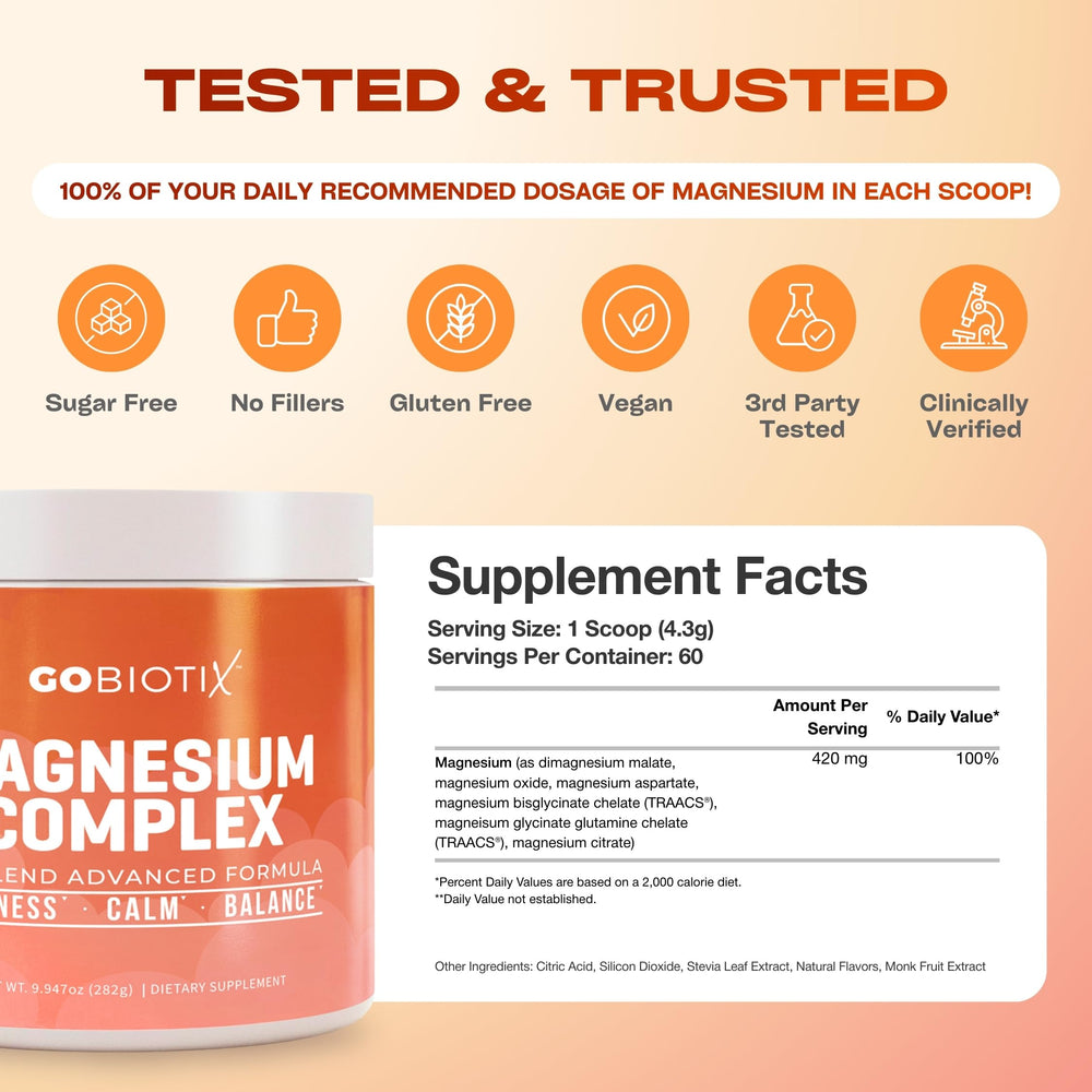 GoBiotix vegan-friendly and non-GMO formula on a bright countertop.