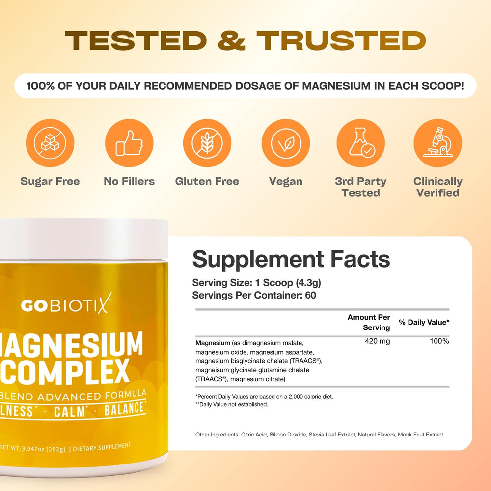 GoBiotix non-GMO formula label highlights clean ingredients.
