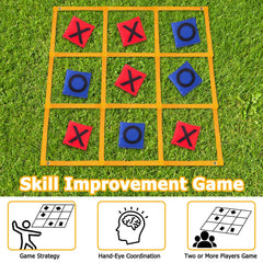 Gocasmus giant tic tac toe playing field, fun for kids and adults alike.