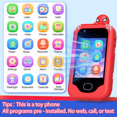 Gocina Kids Smart Phone back view highlights the durable silicone shell