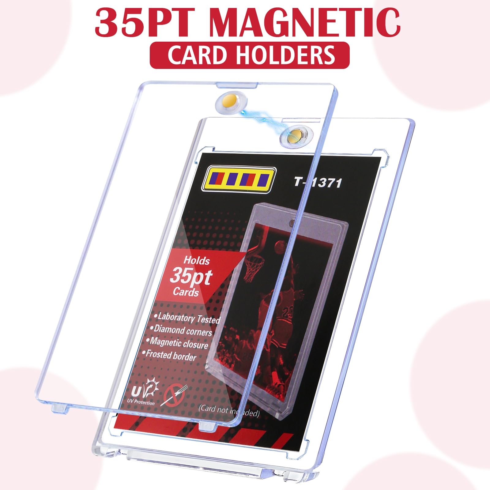 GoClimber 8ct magnetic card holders with clip closure showing secure storage.