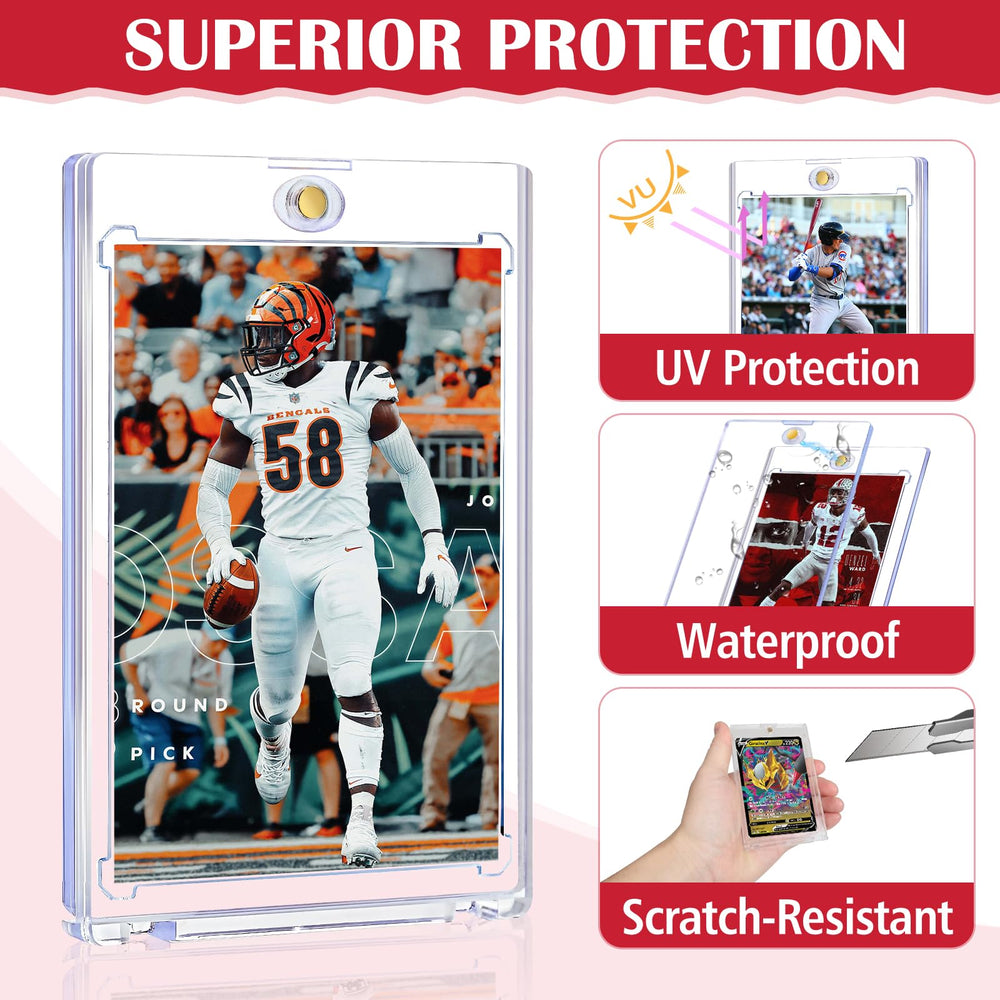 GoClimber 8ct magnetic card holders standard card fit suitable for MTG and sports cards.