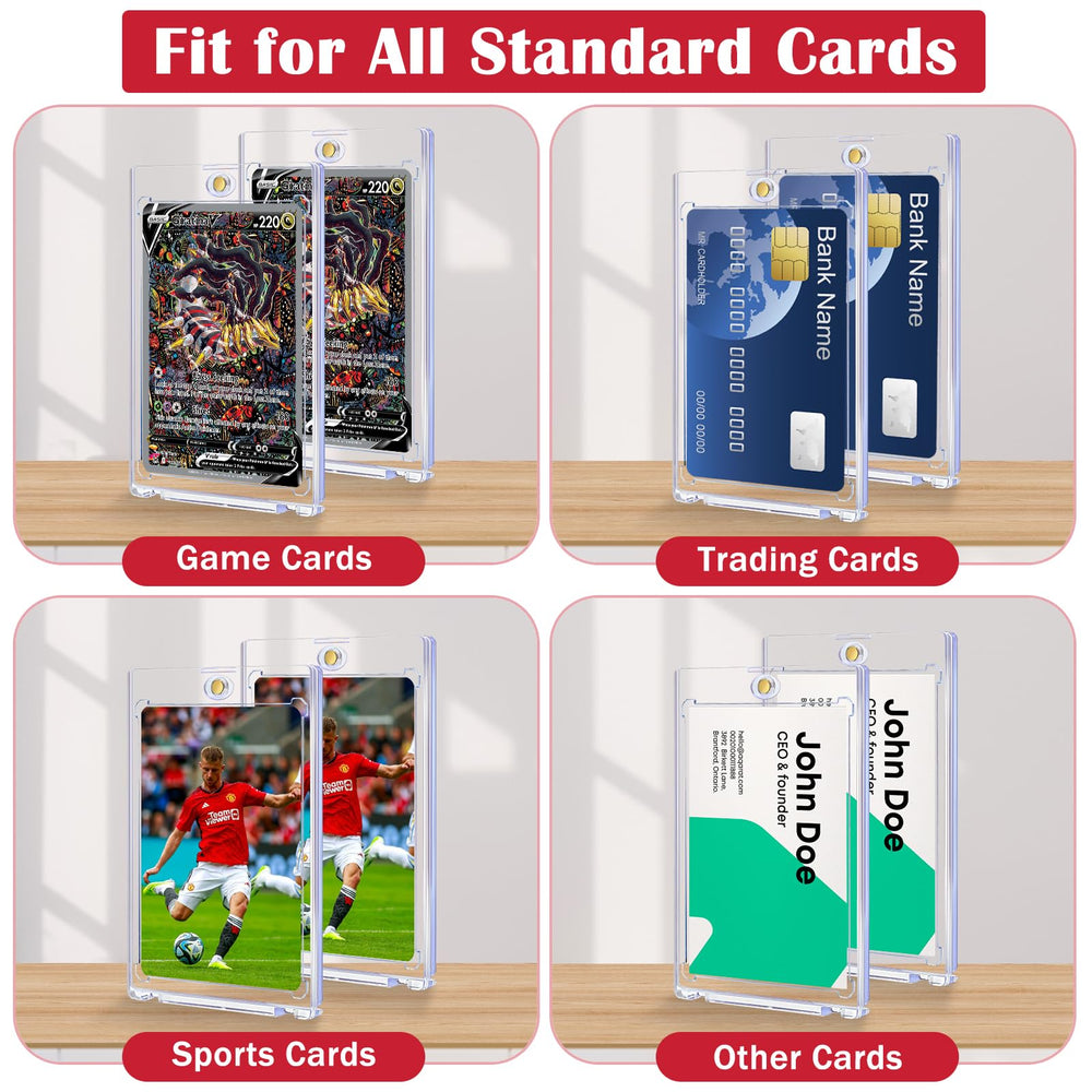 GoClimber 8ct magnetic card holders UV coating protects cards from light exposure.