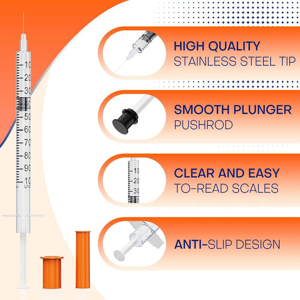 GODCREAT clear scale on 1ml syringe barrel for quick readings.