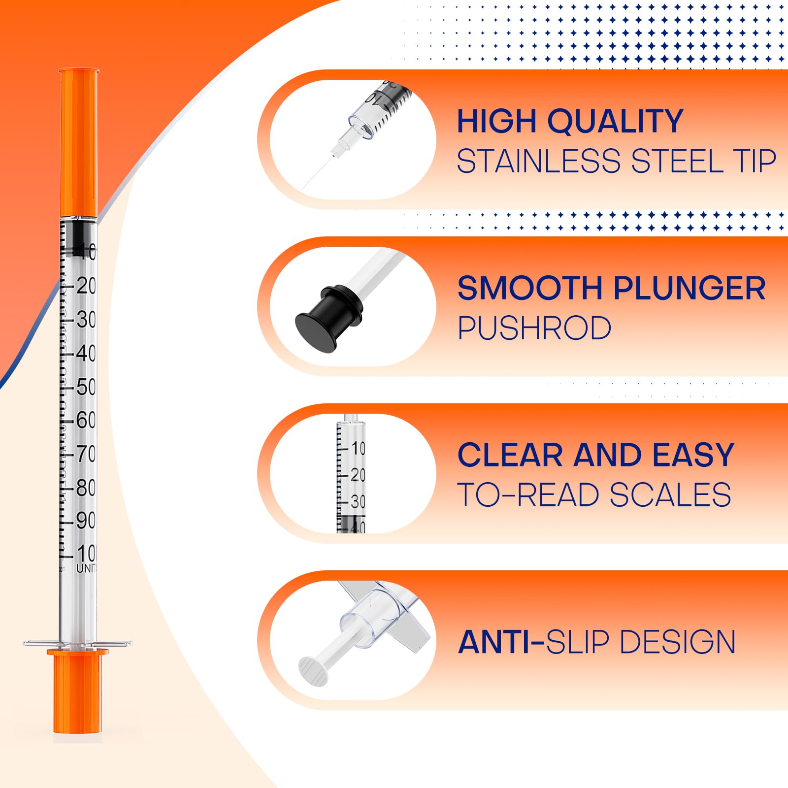 Godcreat leak-proof plunger enables smooth, one-handed operation.