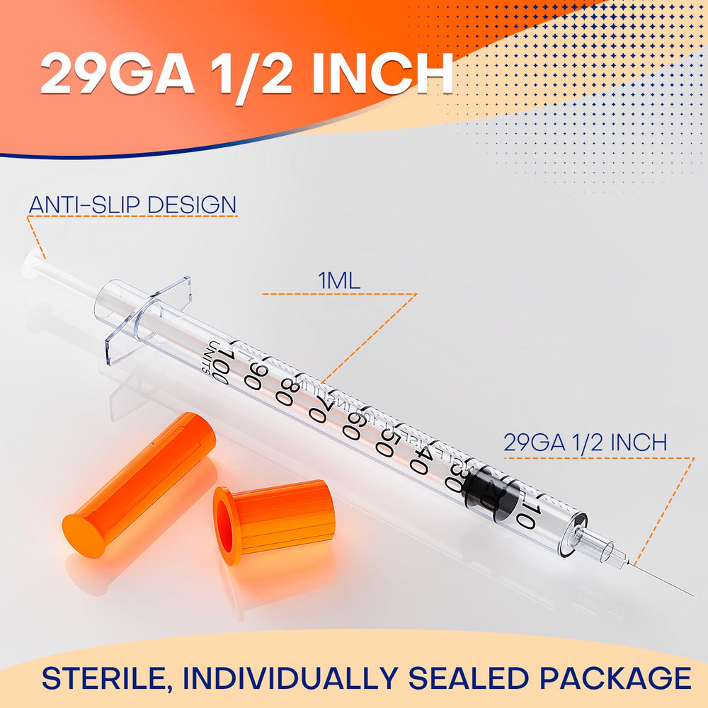 Godcreat sterile packaging reveals individually sealed syringes for safe handling.