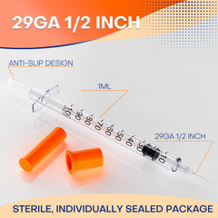 Godcreat sterile packaging reveals individually sealed syringes for safe handling.