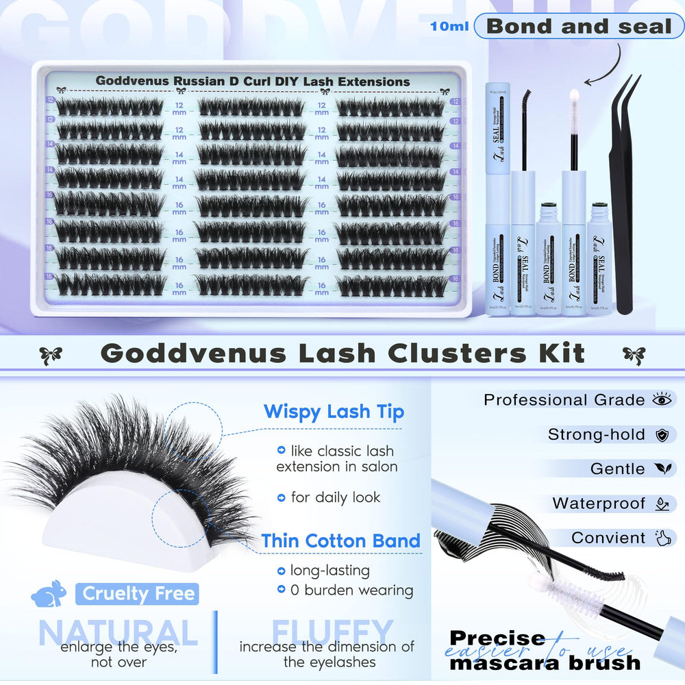 Goddvenus beginner-friendly lash kit for DIY lash enhancements.