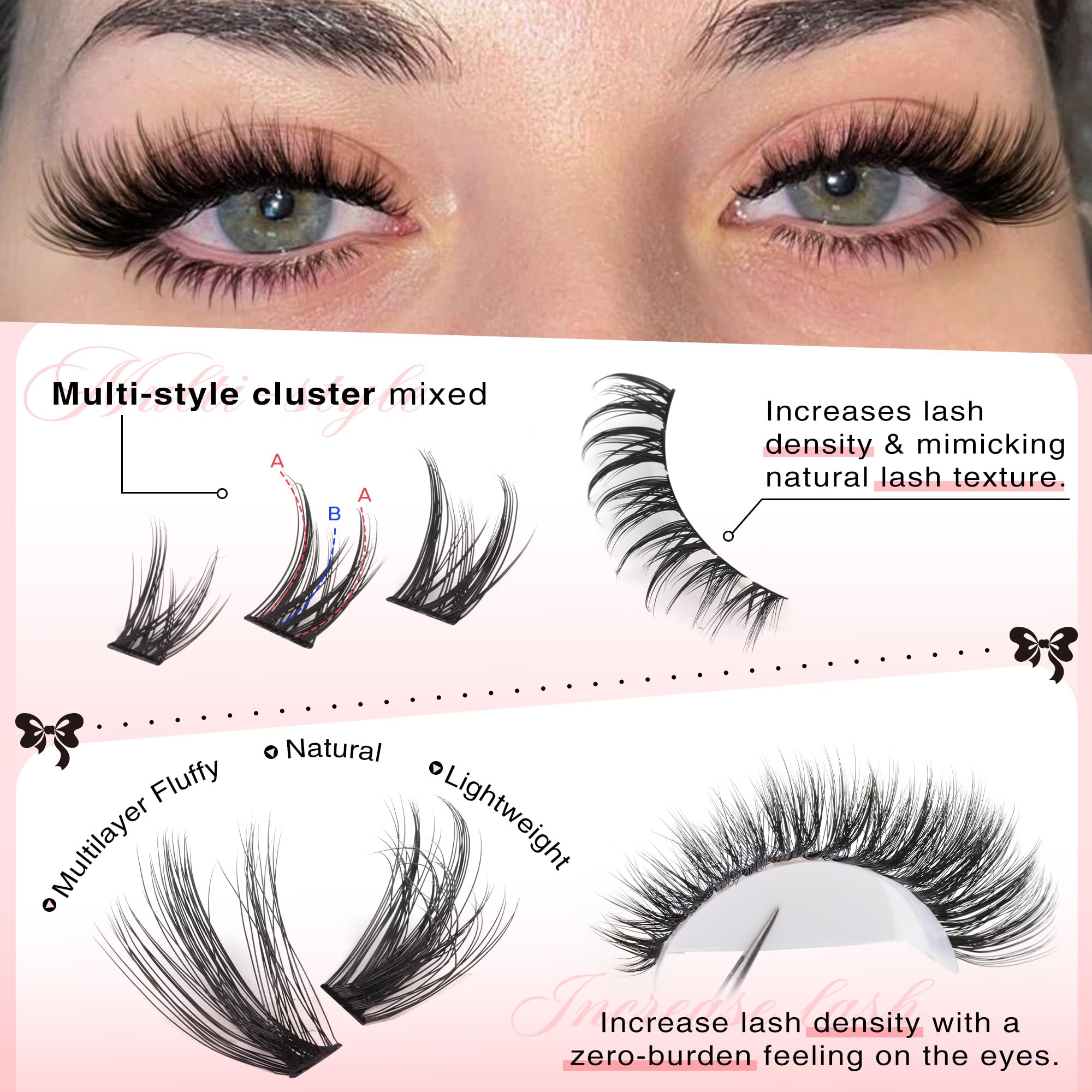 Goddvenus bottom lash clusters to extend the lower lash line