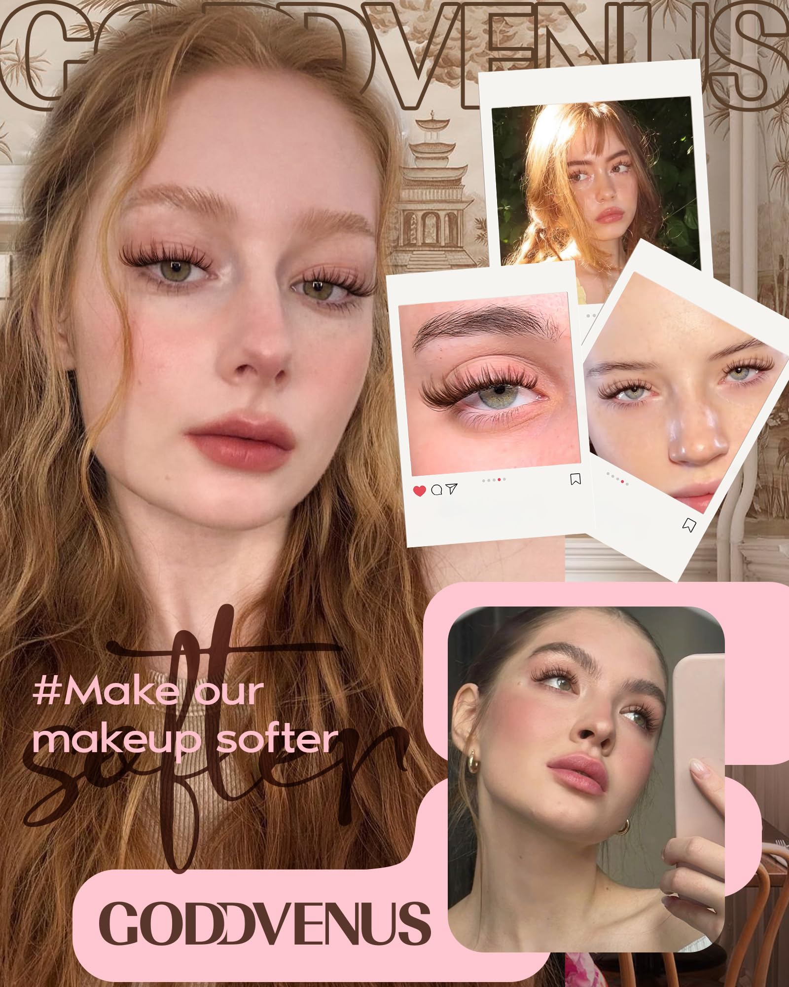 Goddvenus kit includes glue and tweezers for at-home lash work