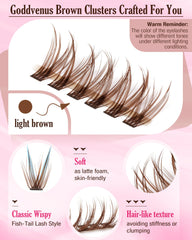 Waterproof lash clusters ideal for everyday wear and workouts
