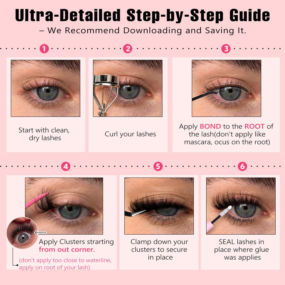 Goddvenus DIY lash extension guide for step-by-step at-home use