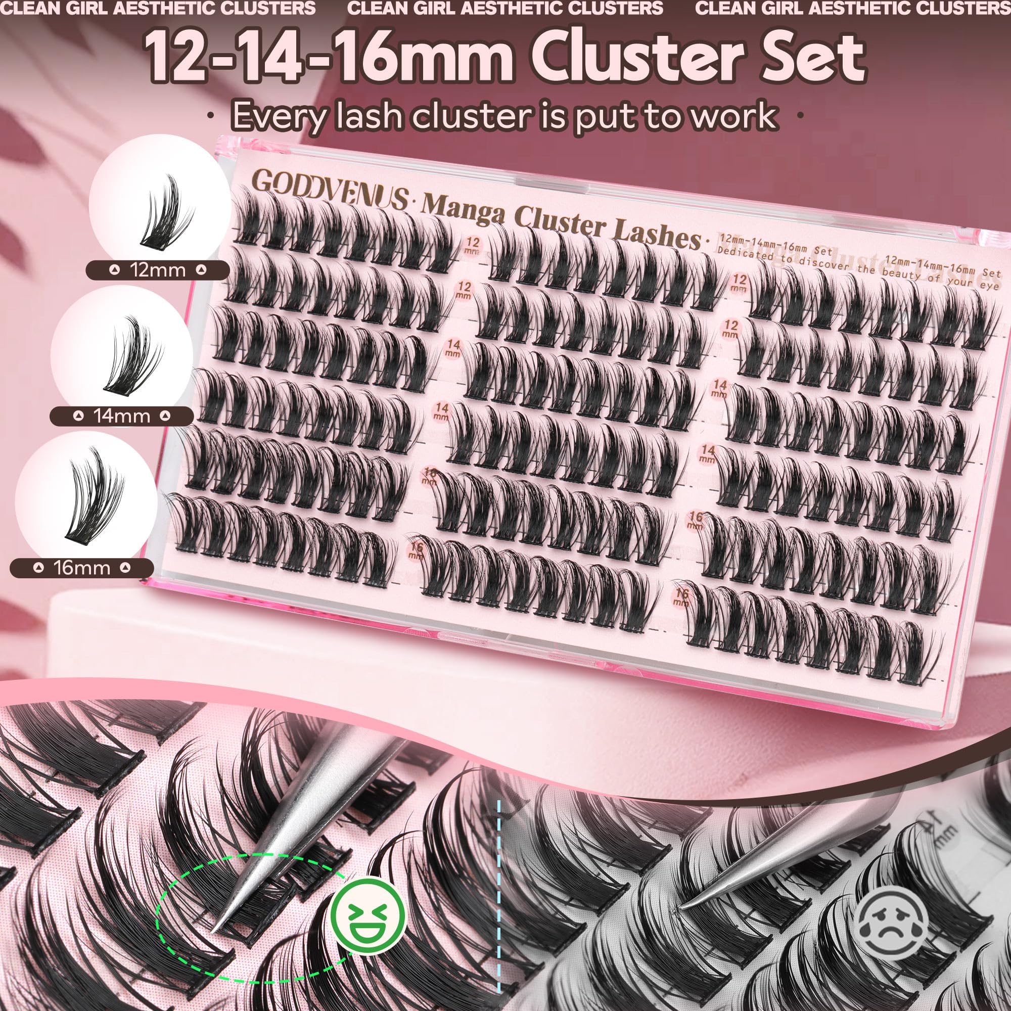 Goddvenus Feathery CC-Curl clusters lift with natural blend