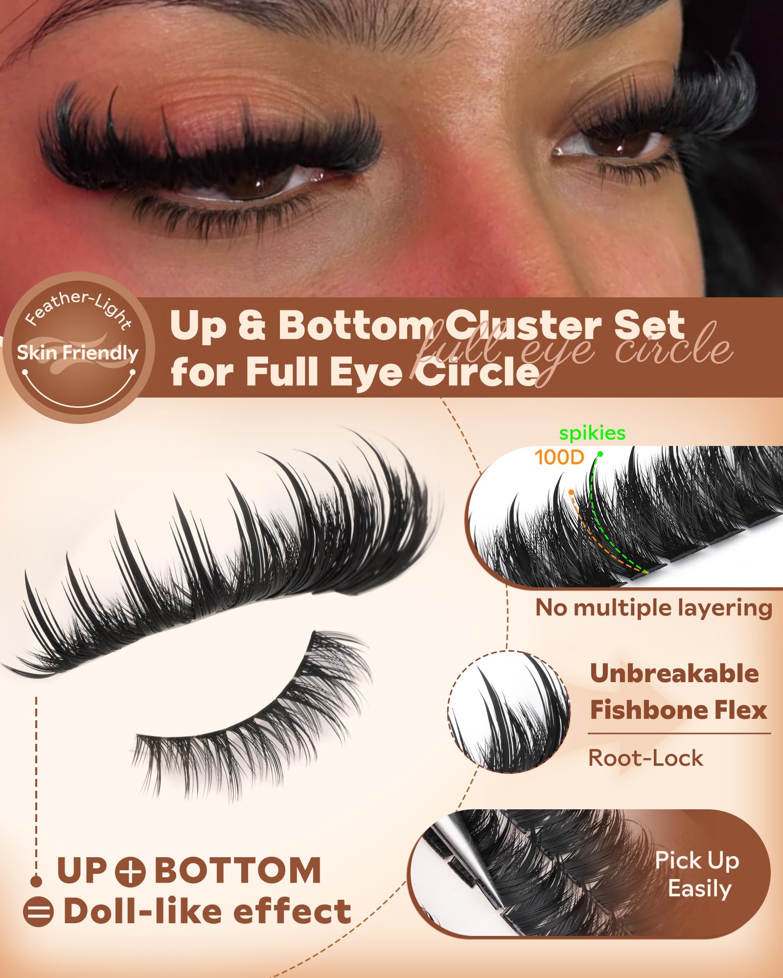 Goddvenus fluffy anime eyelash extensions create soft, full fringe.