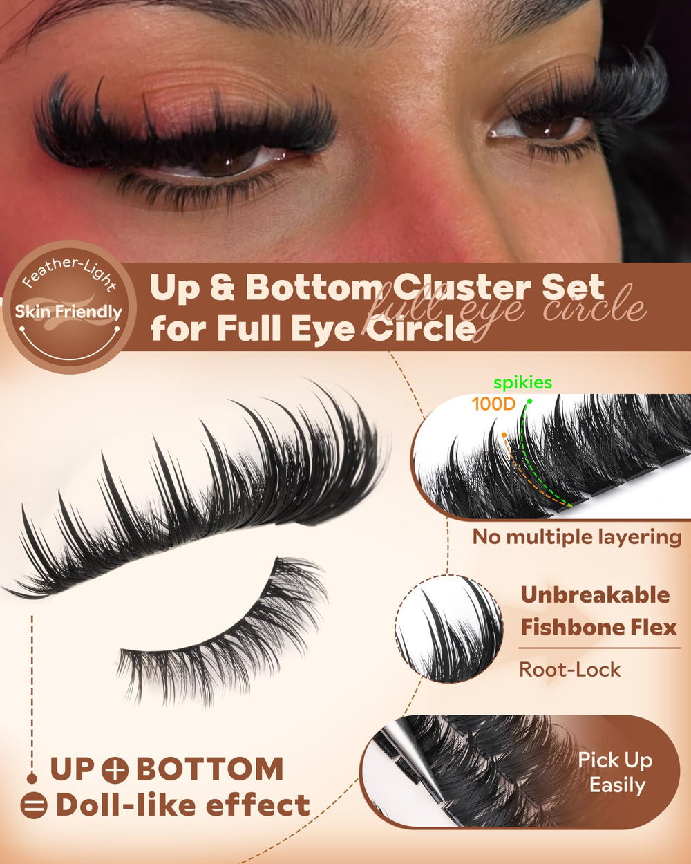 Goddvenus fluffy anime eyelash extensions create soft, full fringe.