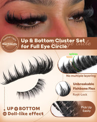 Goddvenus fluffy anime eyelash extensions create soft, full fringe.