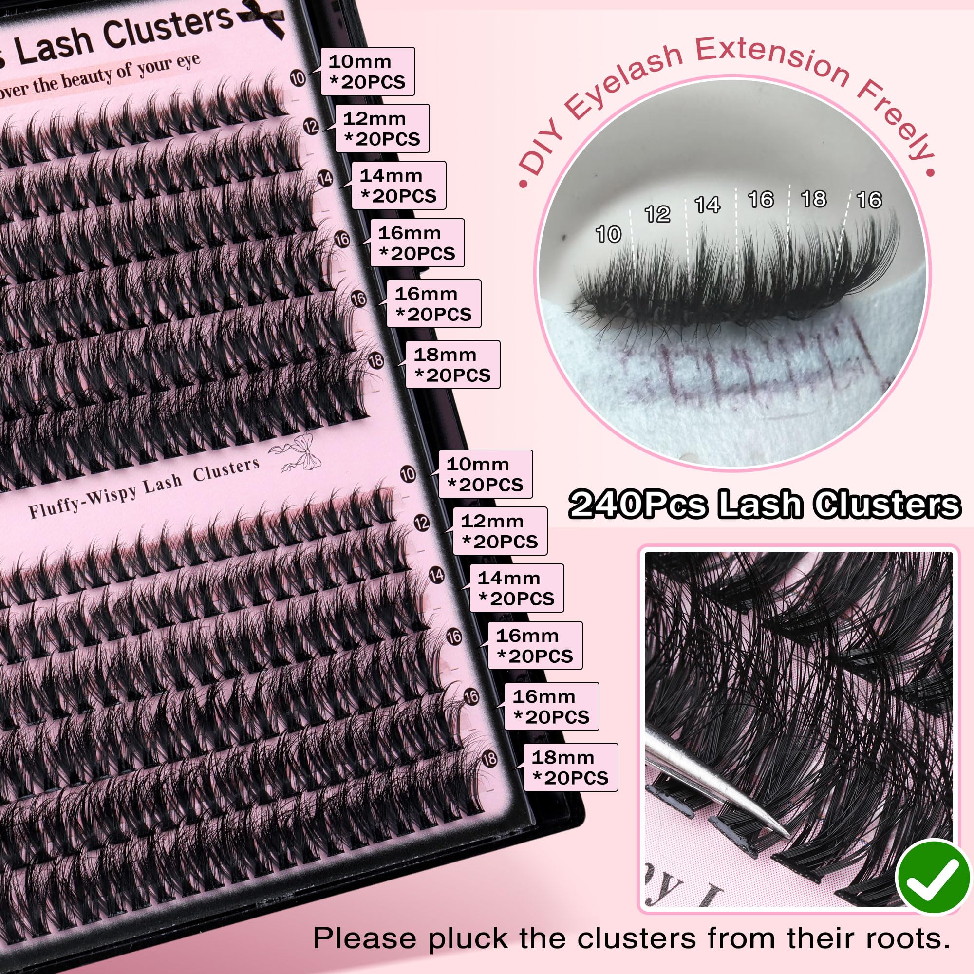 Goddvenus D Curl clusters enlarge eyes for a brighter, open look.