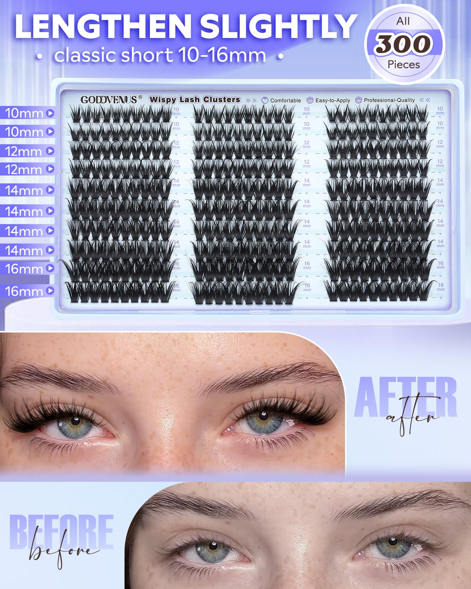 Goddvenus lash line blend for a seamless, natural look.