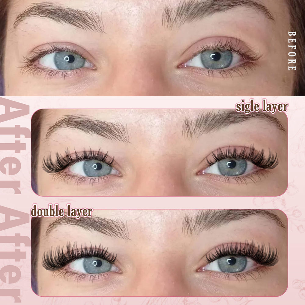 Goddvenus long-lasting lash clusters maintain curl for up to seven days.