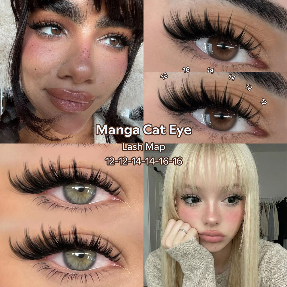 Goddvenus Manga Lash Clusters 16mm bold wispy length for statement eyes