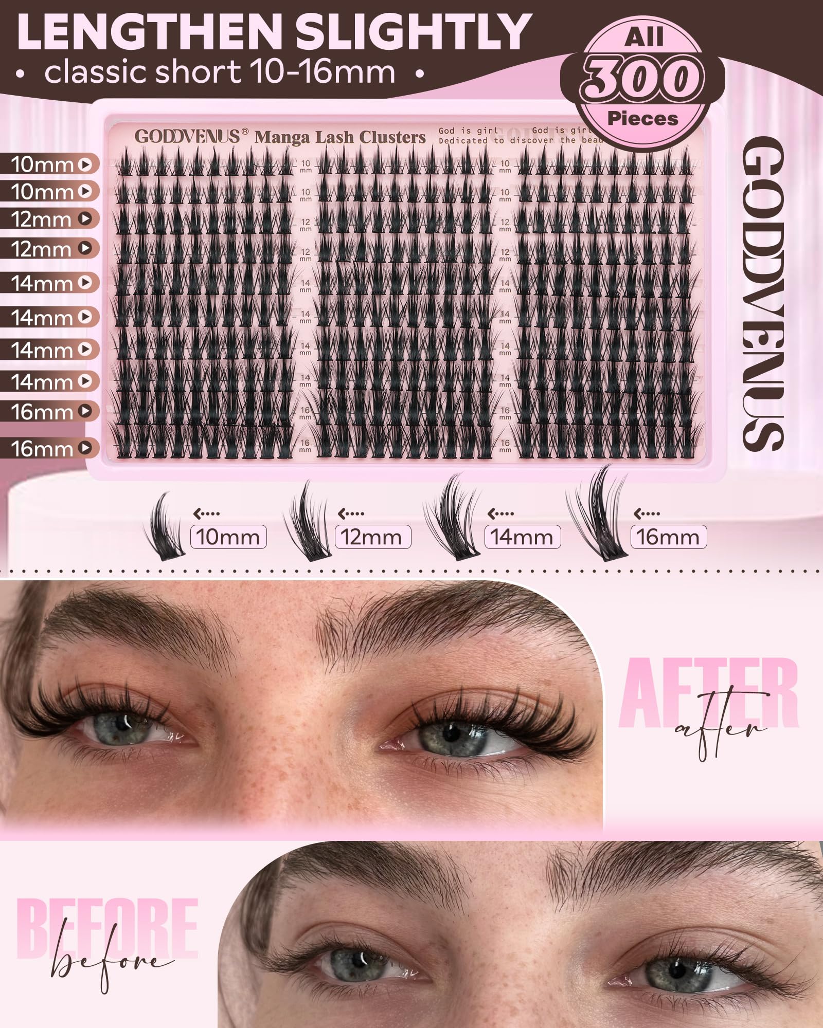 Goddvenus Ultra-soft fibers feel natural and comfortable all day.