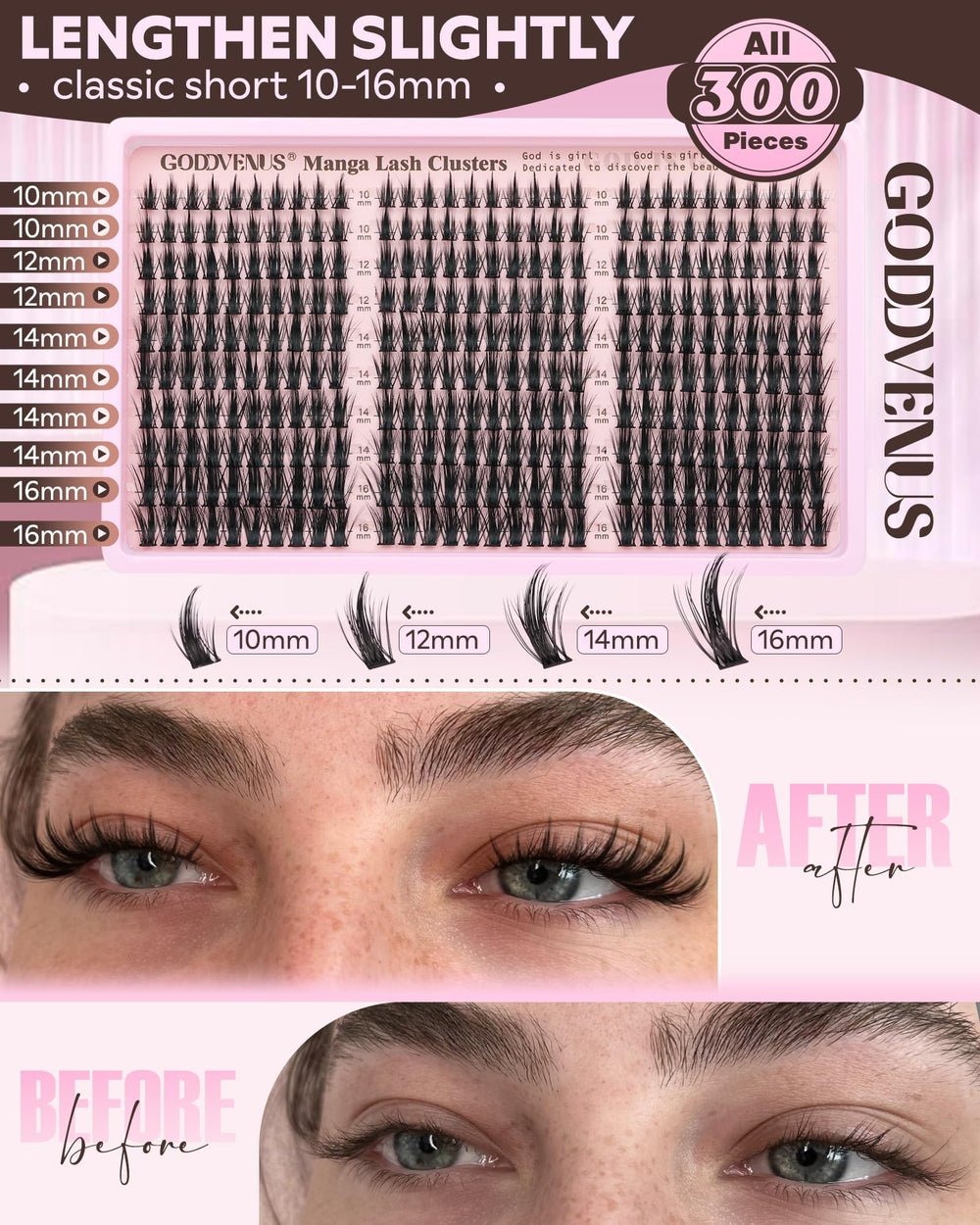 Goddvenus Ultra-soft fibers feel natural and comfortable all day.