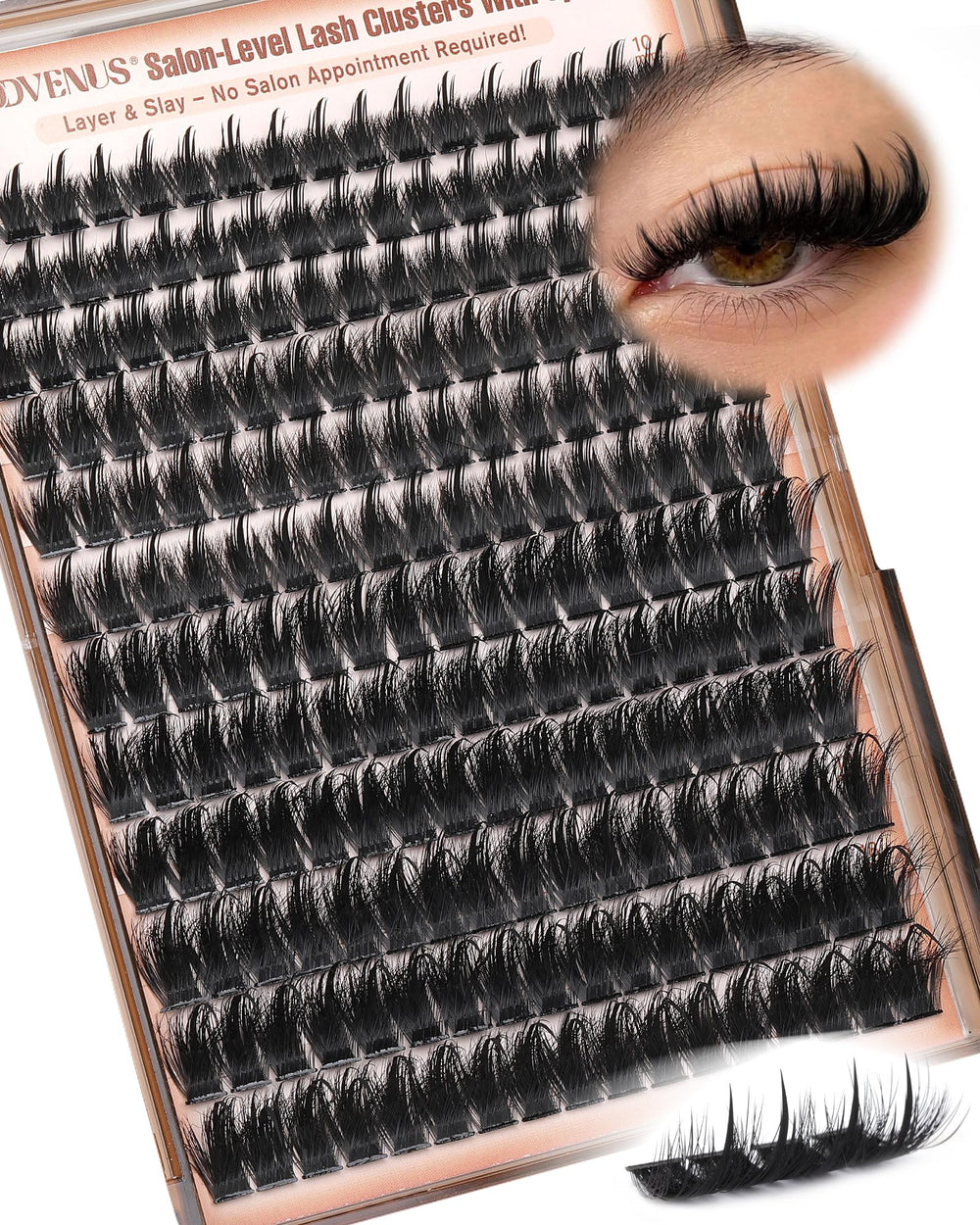 Goddvenus manga lash clusters with spikes for textured fullness and drama