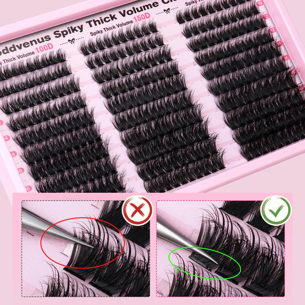 Goddvenus matte faux mink fiber closeup shows soft, lightweight lash texture.