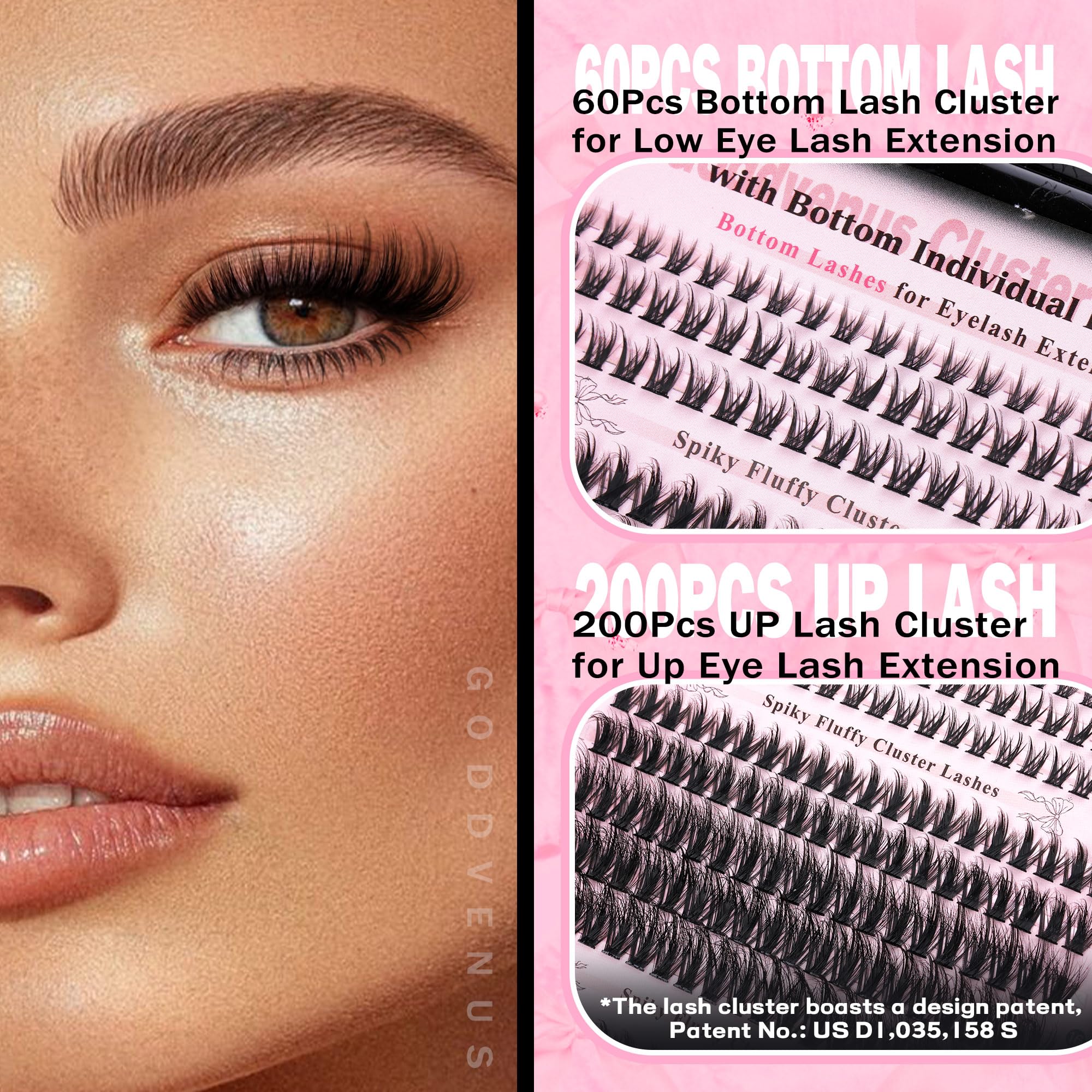 Goddvenus precision tweezers for accurate lash placement