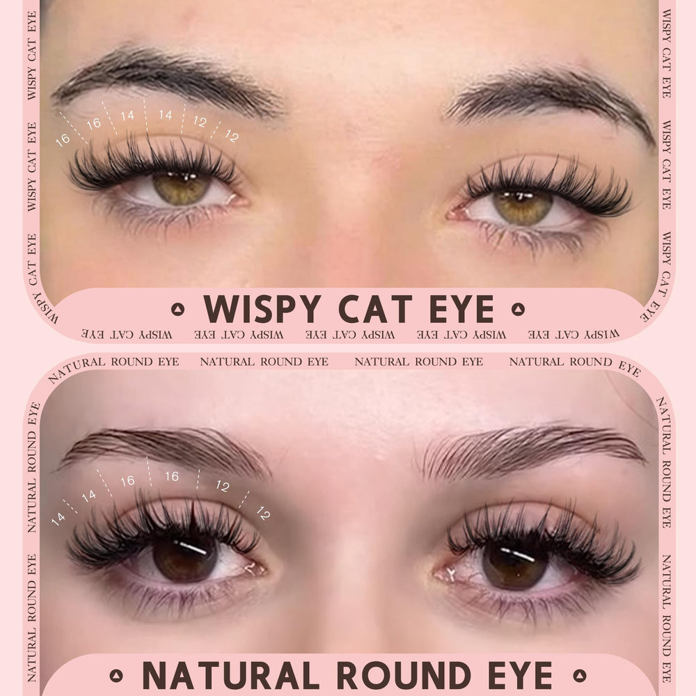 Goddvenus Wispy Lash Clusters 14mm wispy design for fuller daytime flutter.