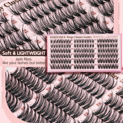 Goddvenus Wispy Lash Clusters 16mm cat-eye look adds lift without heaviness.