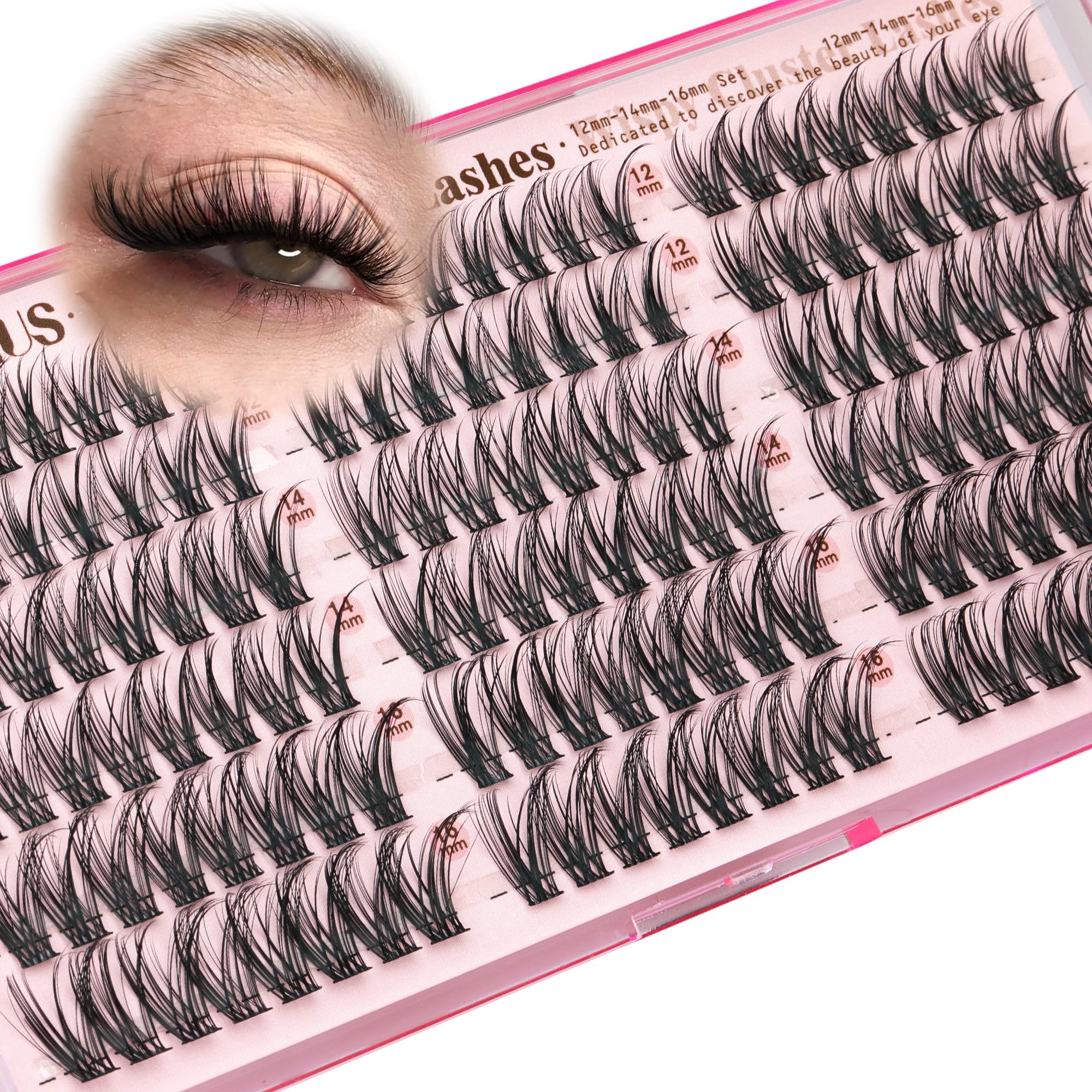 Goddvenus Wispy Lash Clusters seamless lash map fits most styles.