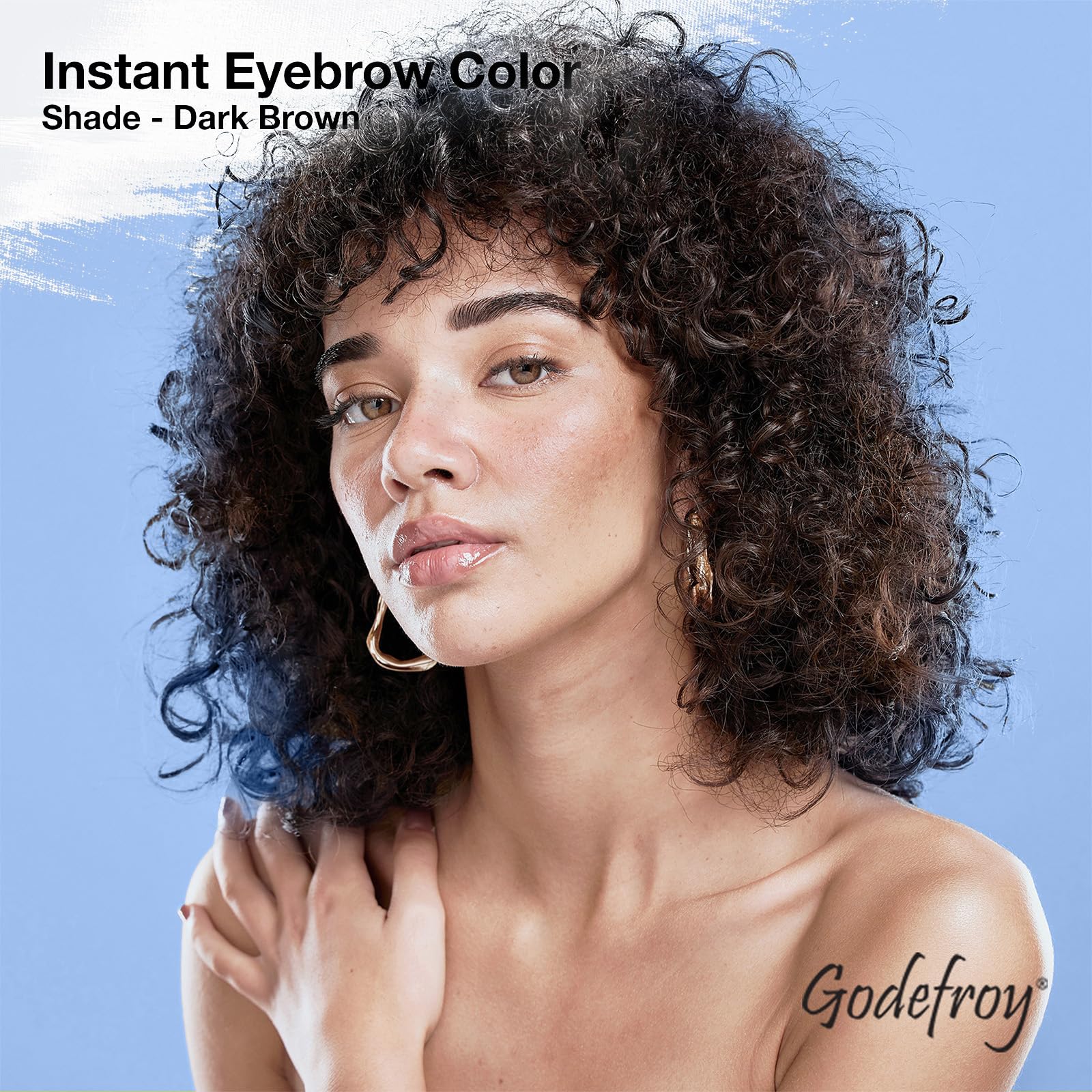 Godefroy brow color is safe for eyebrow hair with no lash use.