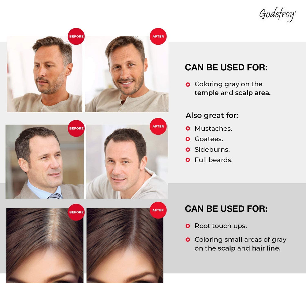 Godefroy gray hair coverage close-up around the hairline