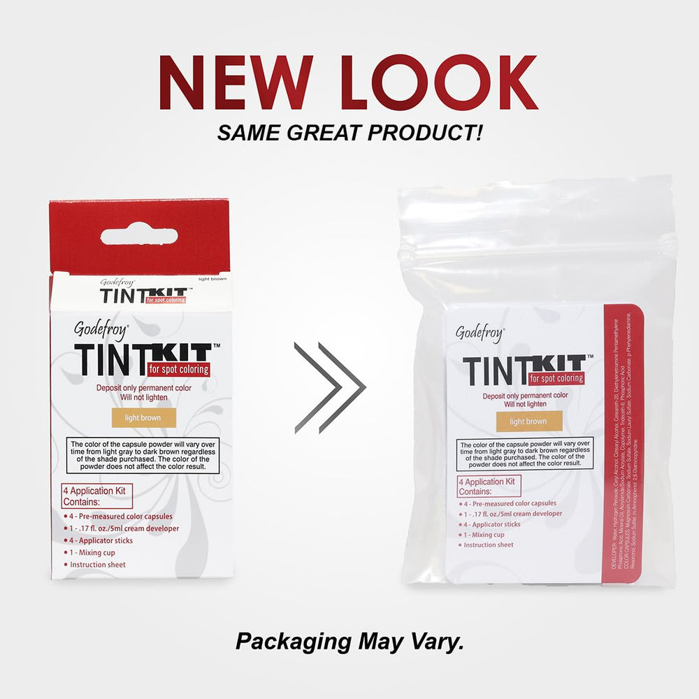 Godefroy spot color capsules shown for precise, waste-free dosing.