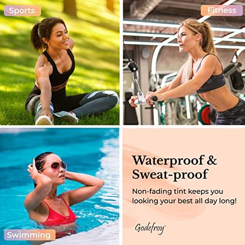 Made-in-USA Godefroy brow color packaging emphasizes quality and convenience.